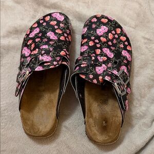 Birkenstock Kay Black and Pink Women's Clogs
